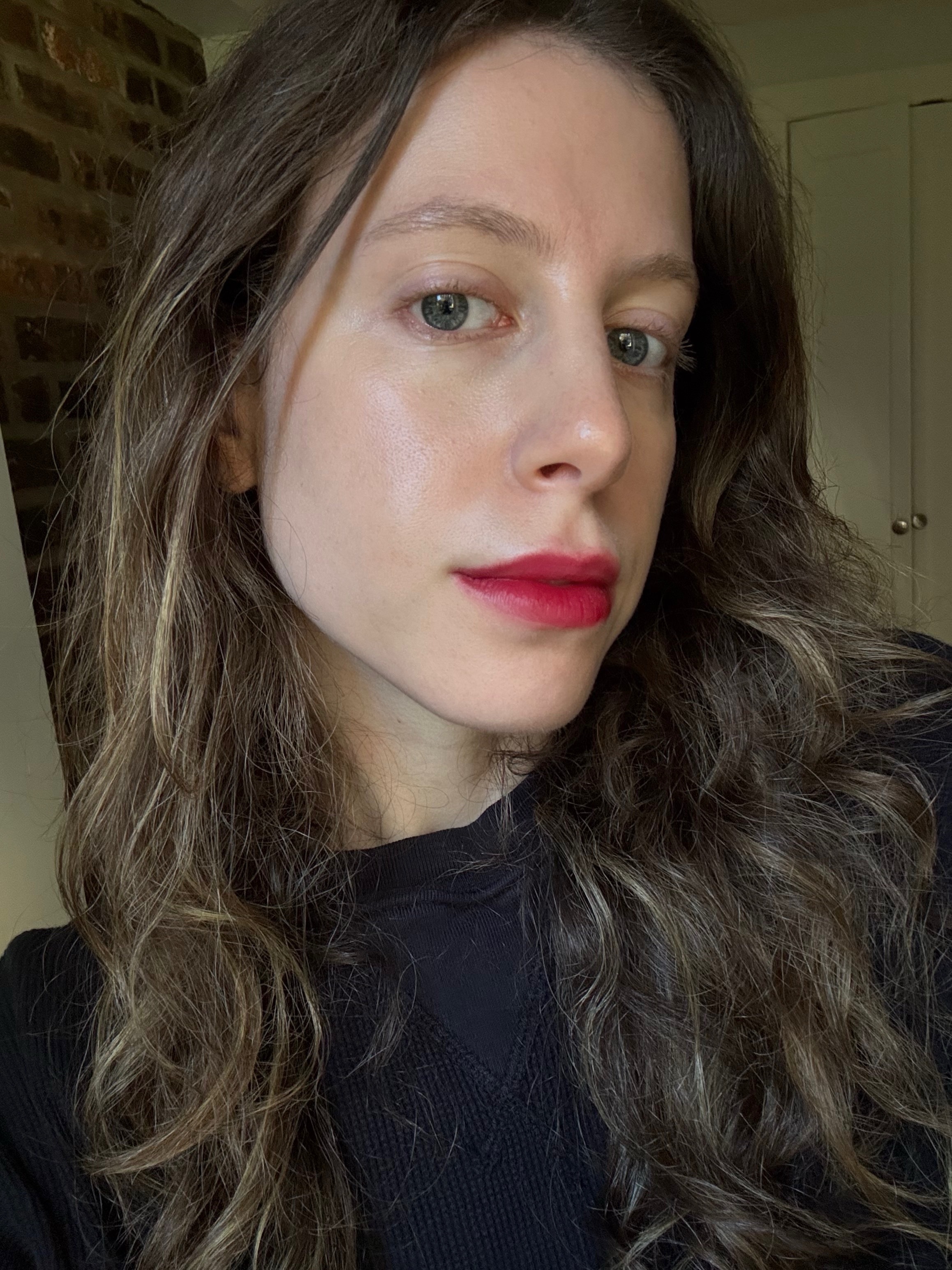 Jamie Schneider wearing Chanel lipstick in Spell