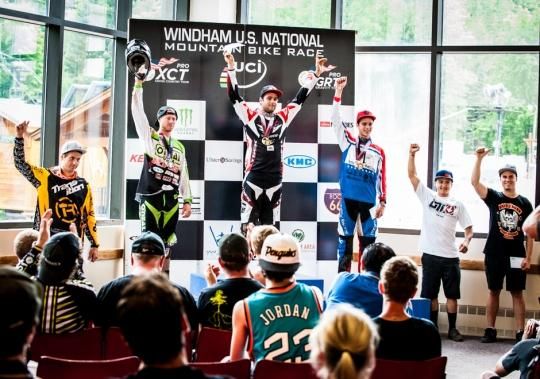 Elite men's podium at the Windham Pro GRT