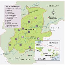 Priorat map