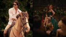 Luke Pasqualino as Bas Baddingham, and Victoria Smurfit as Maud O'Hara in the forthcoming Disney+ adaptation of Dame Jilly Cooper&rsquo;s Rivals.