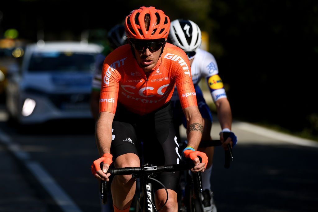 CULLERA SPAIN FEBRUARY 06 Alessandro De Marchi of Italy and CCC Team during the 71st Volta a la Comunitat Valenciana 2020 Stage 2 a 181km stage from Torrent to Cullera 181m VueltaCV VCV2020 on February 06 2020 in Cullera Spain Photo by David RamosGetty Images