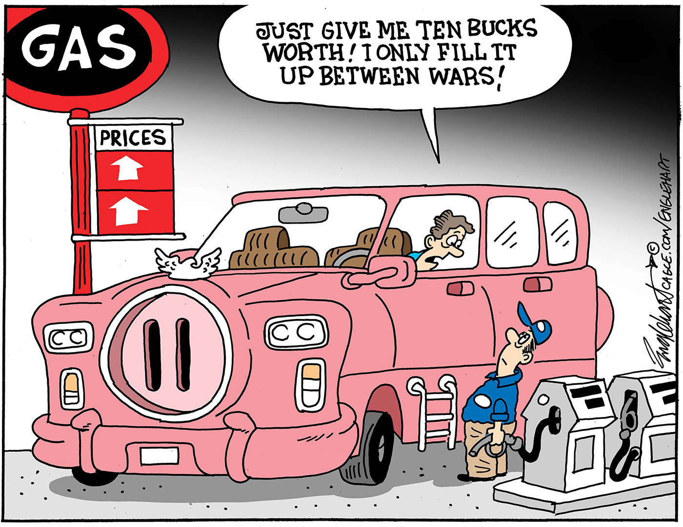 Political cartoon