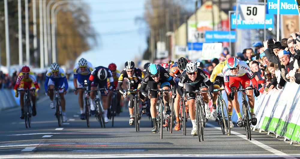 Cavendish had to come past Kristoff for the win.