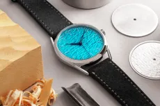 blue-dialled watch by anOrdain, one of our British watch brands to know