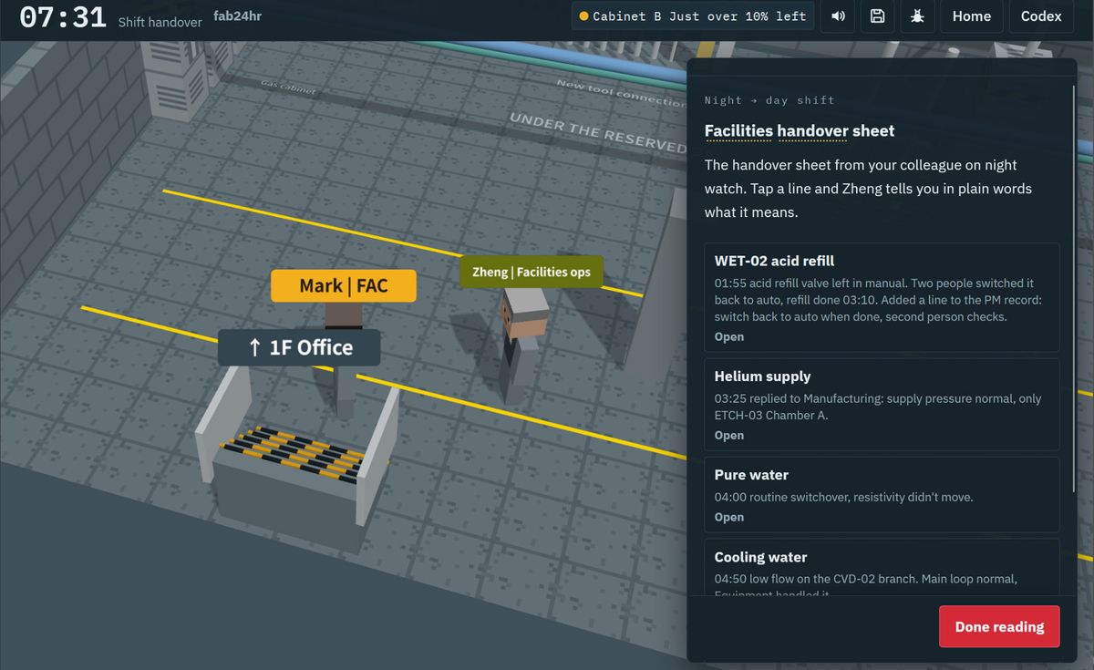 Fab24hr wafer fab engineering game