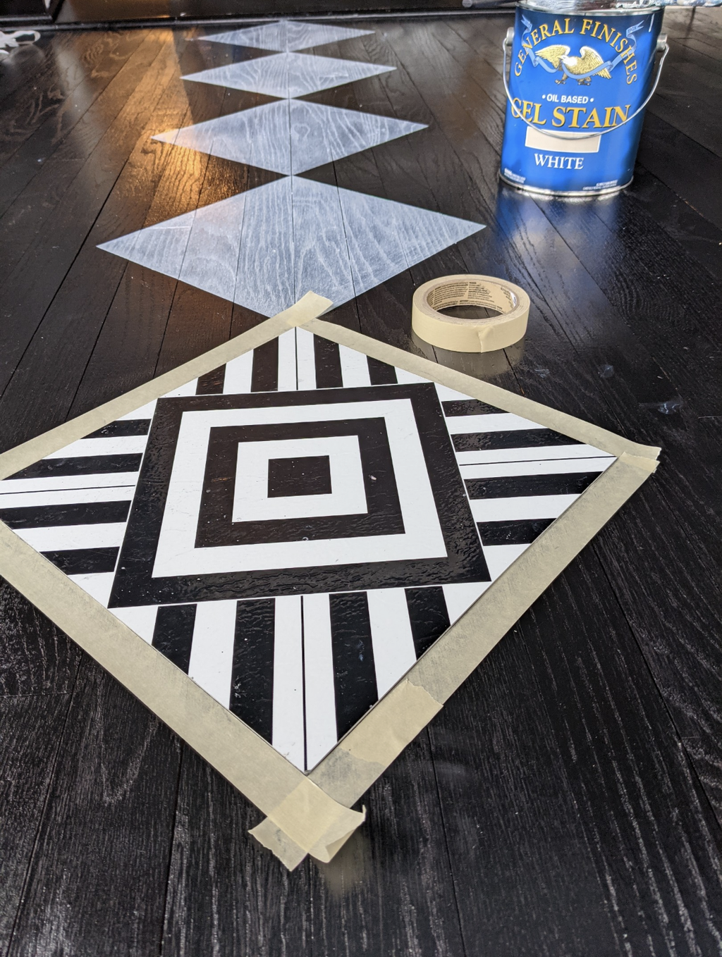 How to paint classic checkerboard floors One DIYer shares how to get