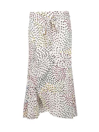 Dreamy Dot Animal Print White Midi Skirt - was £59.50, now £40