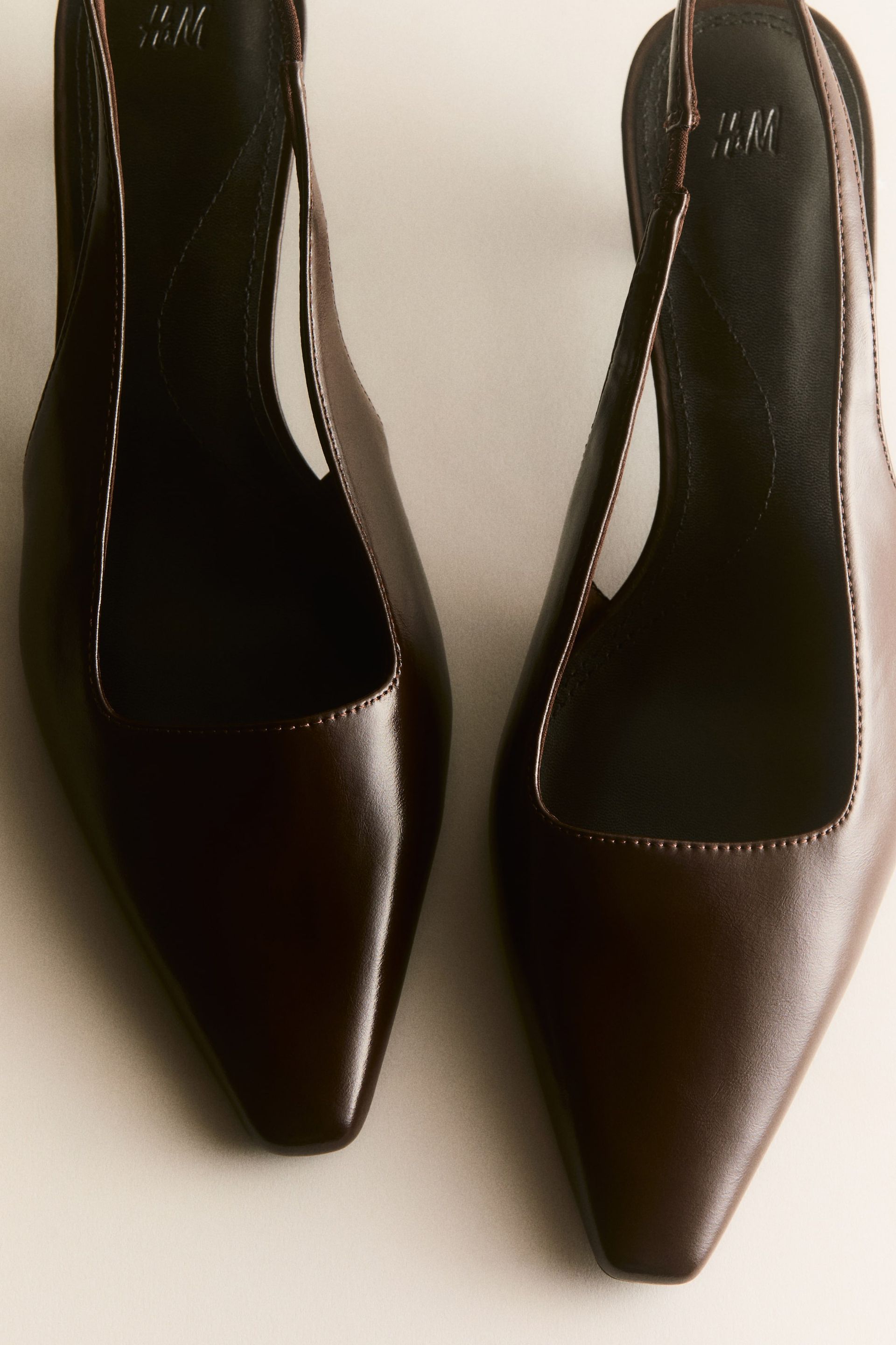 Kitten-Heeled Slingbacks