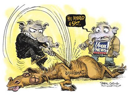 Political cartoon Fox News Benghazi