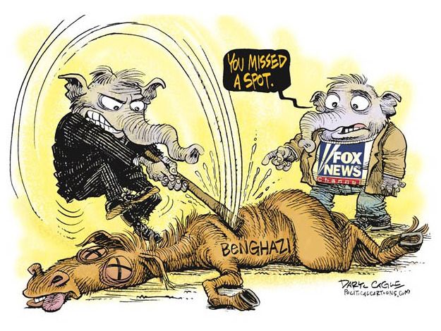 Political cartoon Fox News Benghazi