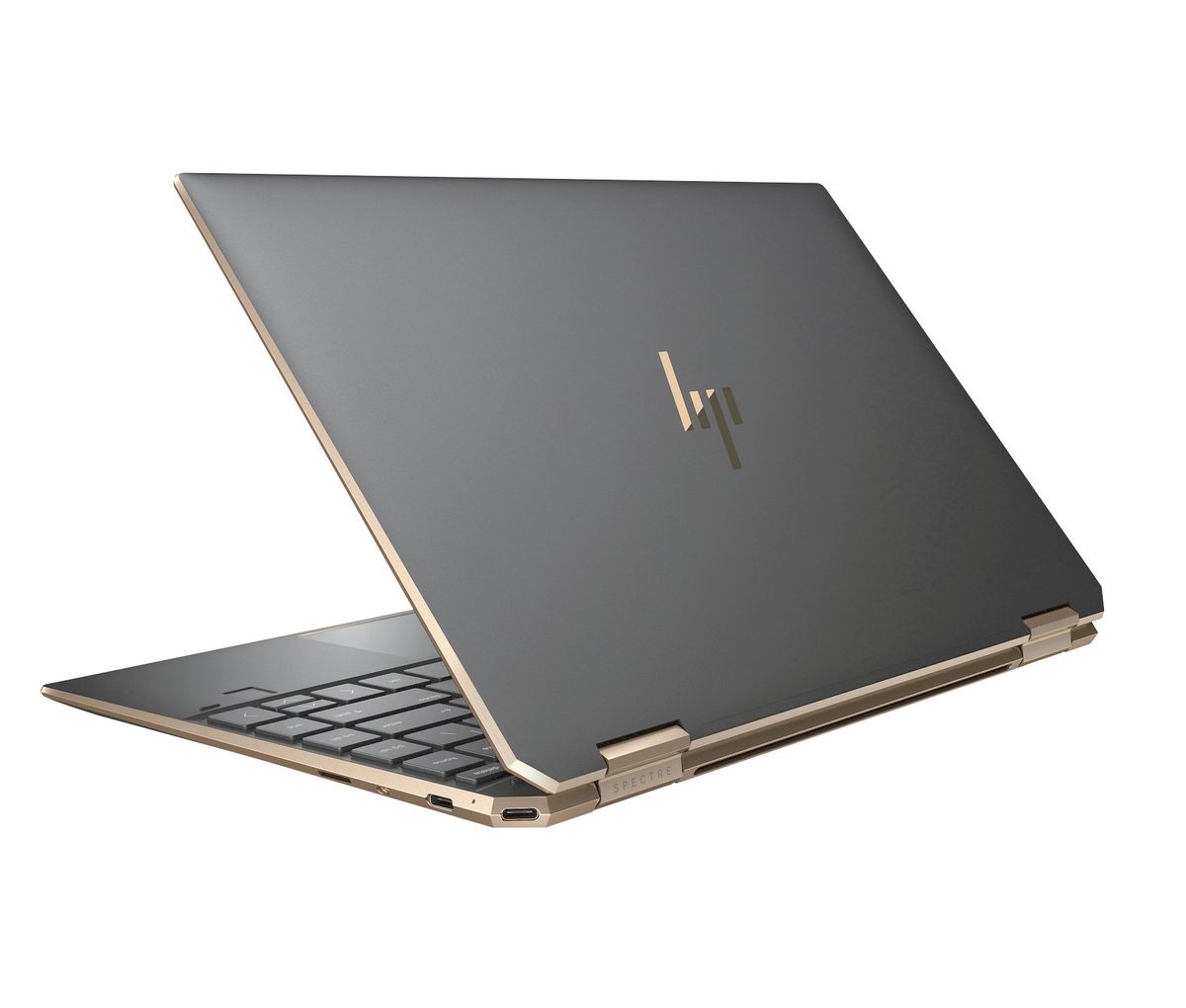 Hp Spectre X360 13 Nightfallblack Rearleft