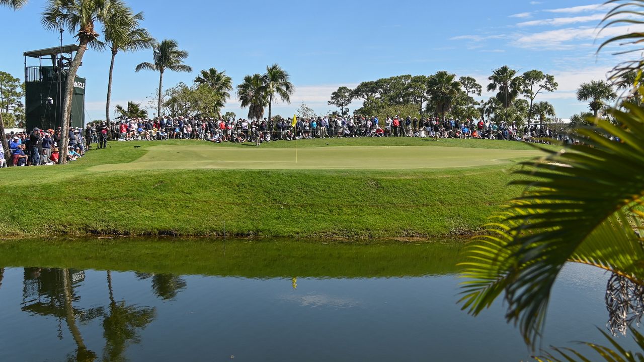 The sixth green at the PGA National Champion Course