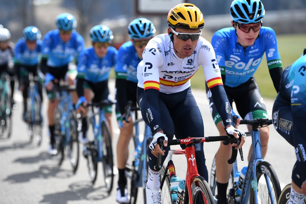 INNSBRUCK AUSTRIA APRIL 19 Luis Leon Sanchez Gil of Spain and Team Astana Premier Tech during the 44th Tour of the Alps 2021 Stage 1 a 1406km stage from Brixen to Innsbruck TourofTheAlps TouroftheAlps on April 19 2021 in Innsbruck Austria Photo by Tim de WaeleGetty Images