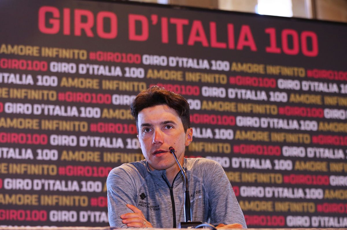 Domenico Pozzovivo (AG2R La Mondiale) at the Giro press conference