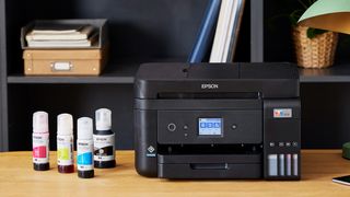 Epson Econtank printer on a table