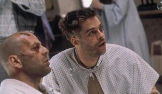 12 Monkeys Bruce Willis and Brad Pitt in an insane asylum