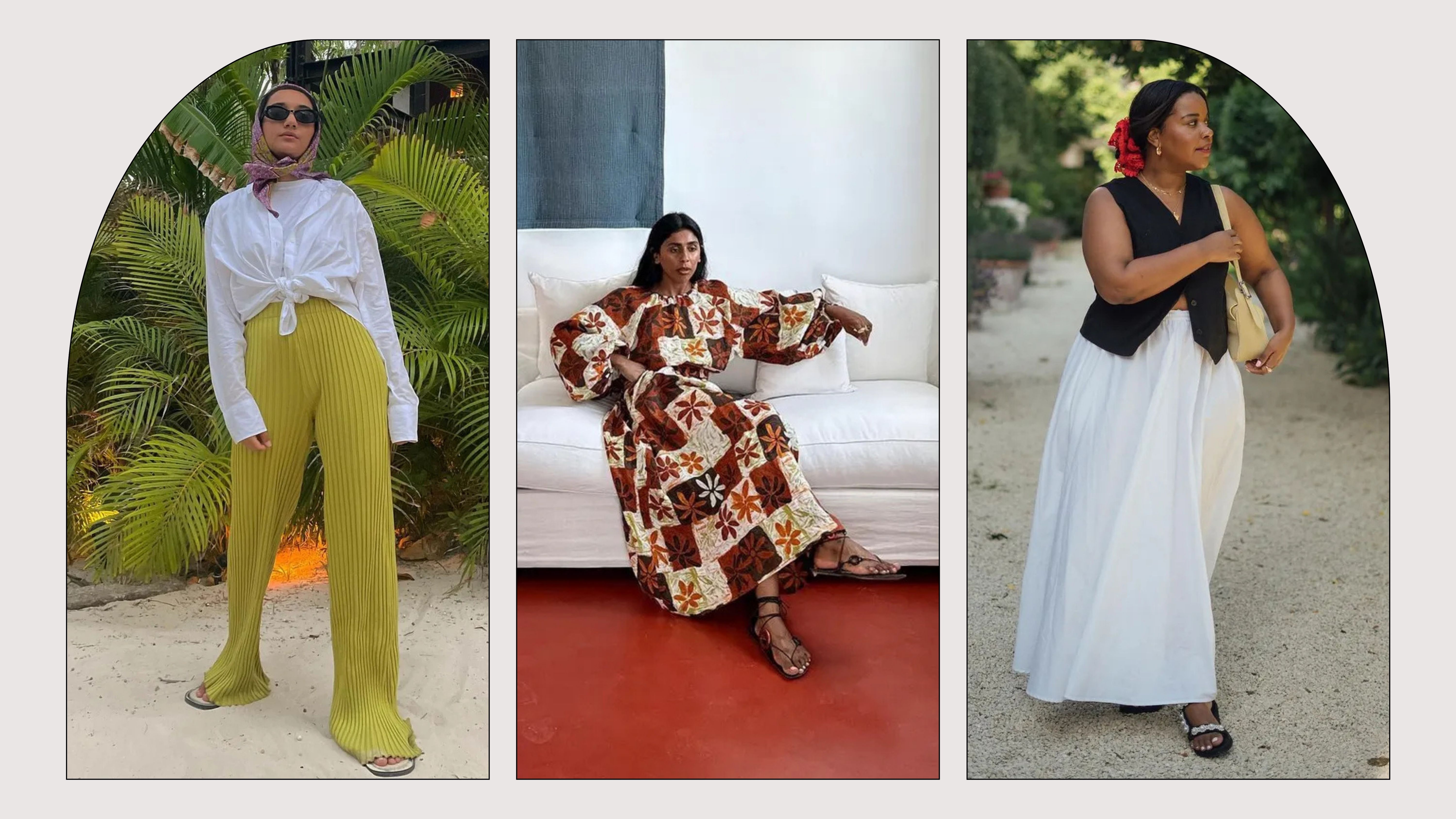 A selection of classic summer outfits that are easy to recreate