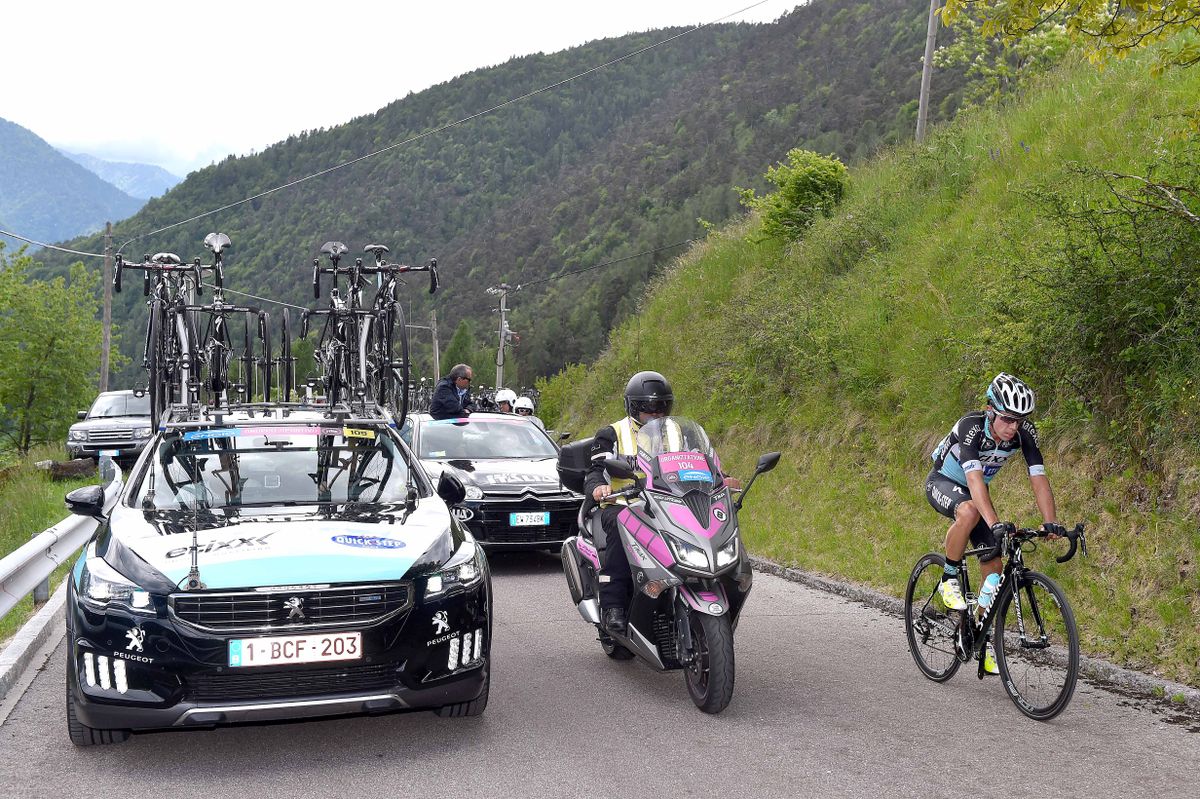 Rigoberto Uran going backwards