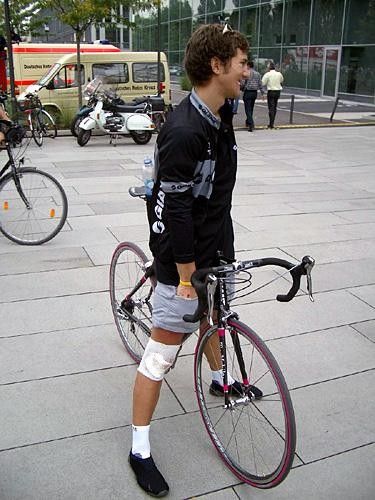 We had to wheel Enguerrand around and say goodbye to my bike...