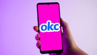 OKcupid app on phone screen