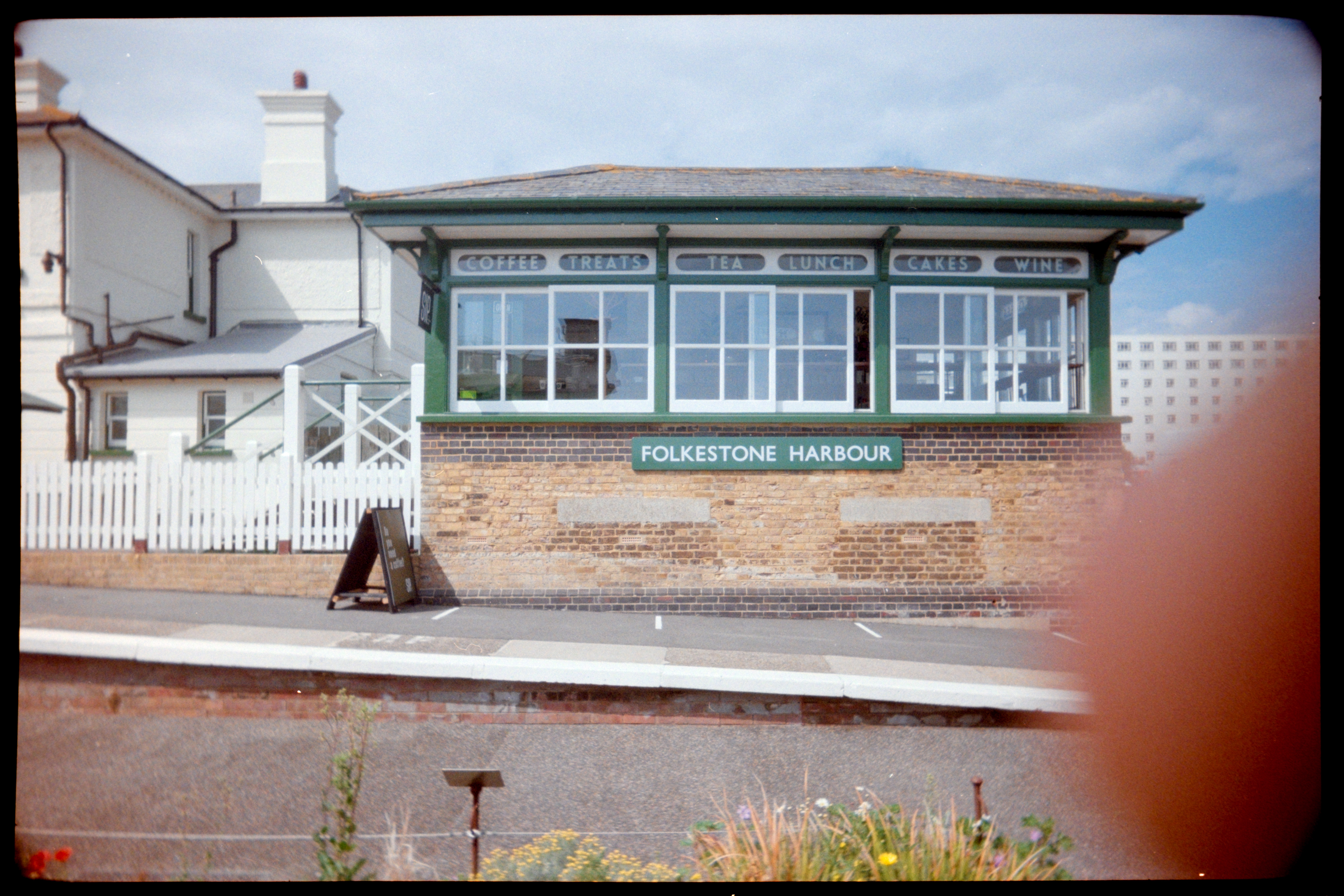 Folkstone harbour train station building