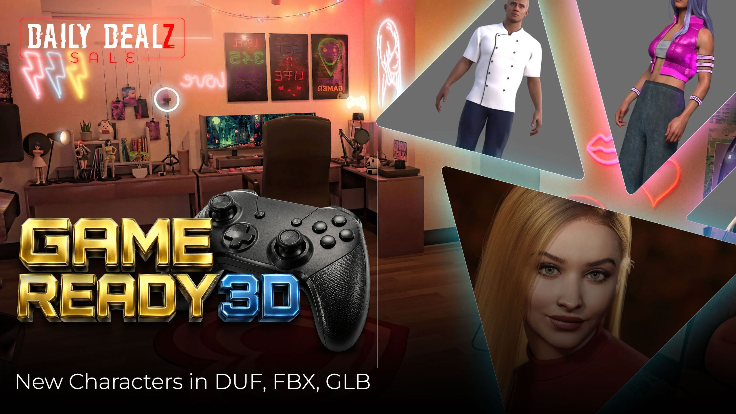 Daz 3D launches game-ready character assets to make Unreal, Unity and Blender easier