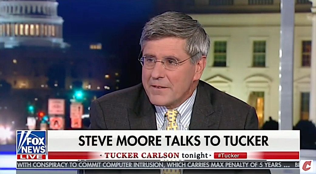 Stephen Moore talks to Tucker Carlson