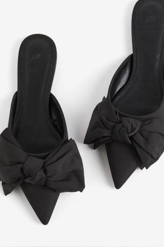 H&M Black bow shoes