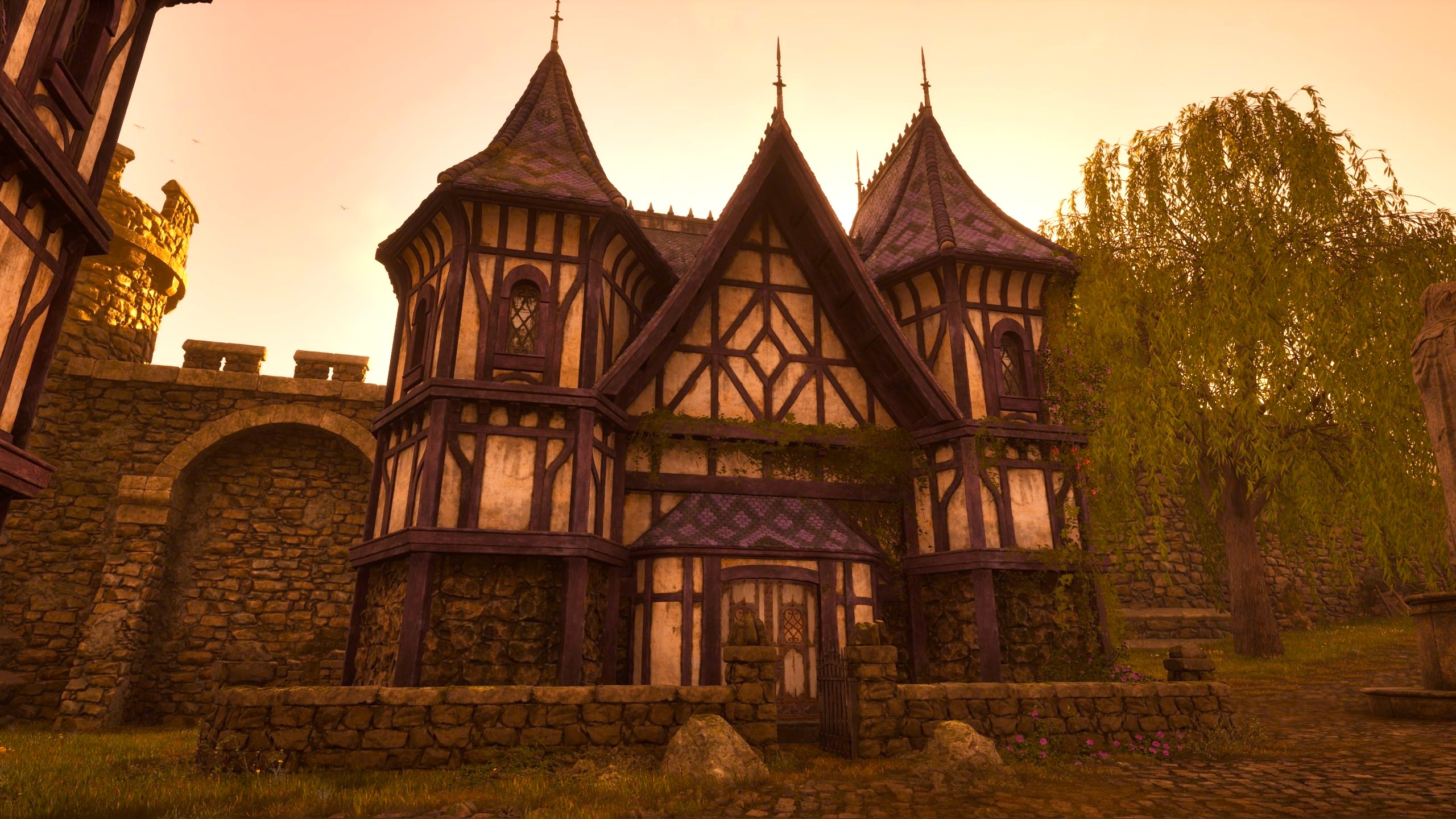 The house in Cheydinhal exterior from Oblivion Remastered.