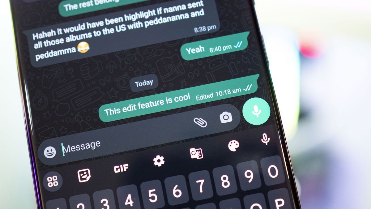 How to edit messages in WhatsApp