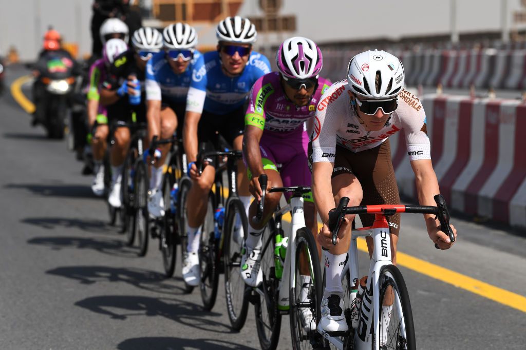 The break of the day at the UAE Tour