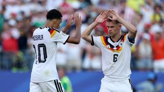 Germany's Jamal Musiala and Joshua Kimmich