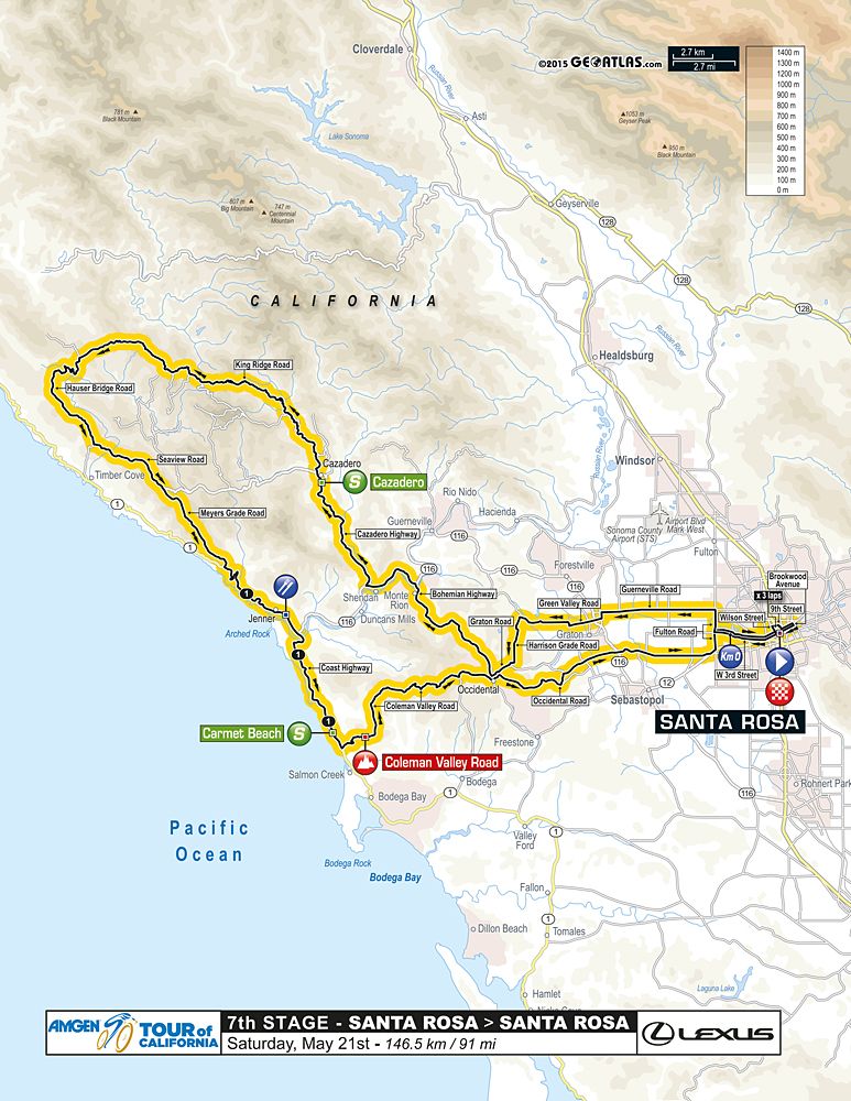 Stage 7 of the 2016 Tour of California