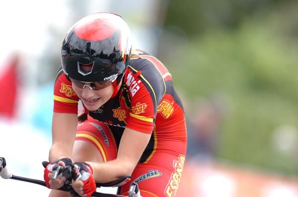 Tenth place finisher Lourdes Oyarbide Jimenez (Spain)