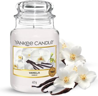 White scented candle