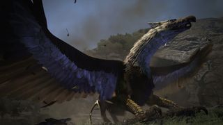 Griffin rearing up in Dragon's Dogma