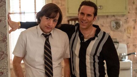 Michael Gandolfini and Alessandro Nivolo in The Many Saints of Newark