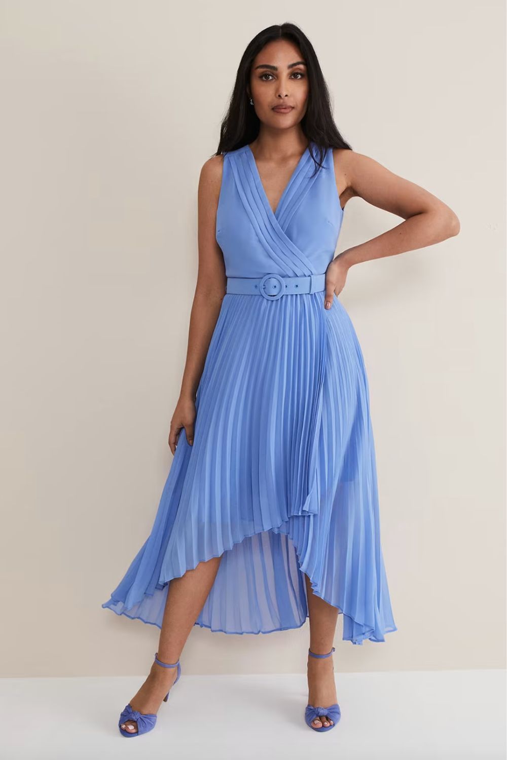 Phase Eight Petite Brianna Pleated Midaxi Dress
