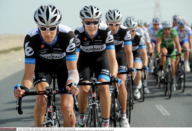Dan Lloyd ushers Garmin through stage 5 of the 2011 Tour of Qatar