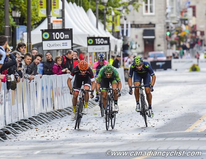 Qualifying heat - Bryan Coquard (Team Europcar) wins, JJ Lobato (Movistar) 2nd