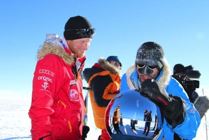 Prince Harry during Walking with the Wounded&#039;s South Pole Challenge