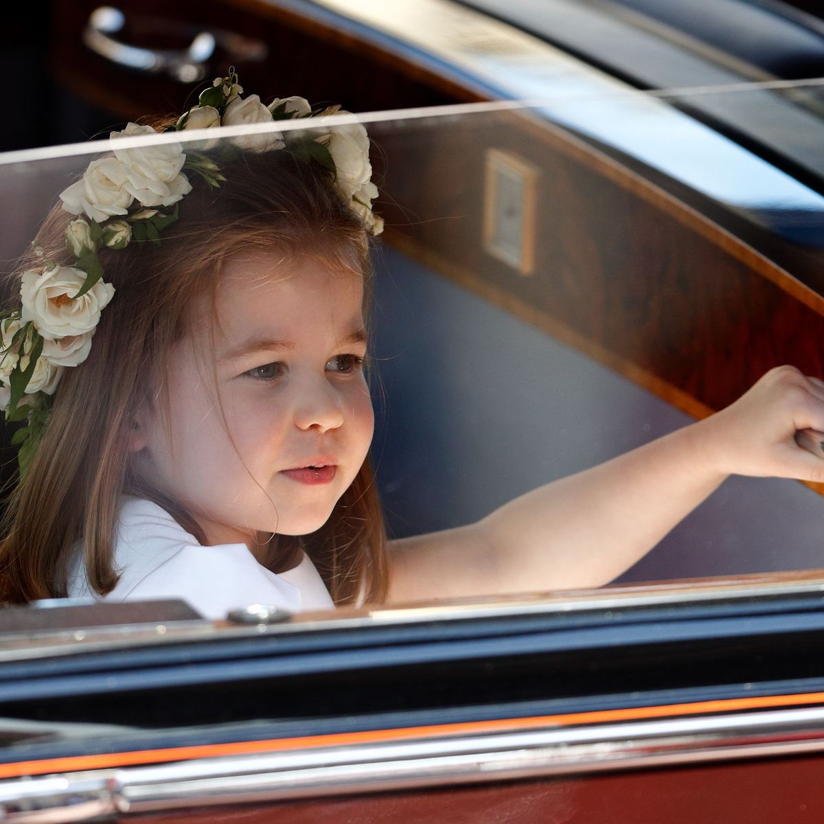 How Princess Charlotte Greets Kensington Palace Guests | Marie Claire