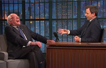 Sen. Bernie Sanders talks freedom, bad fiction on Late Night