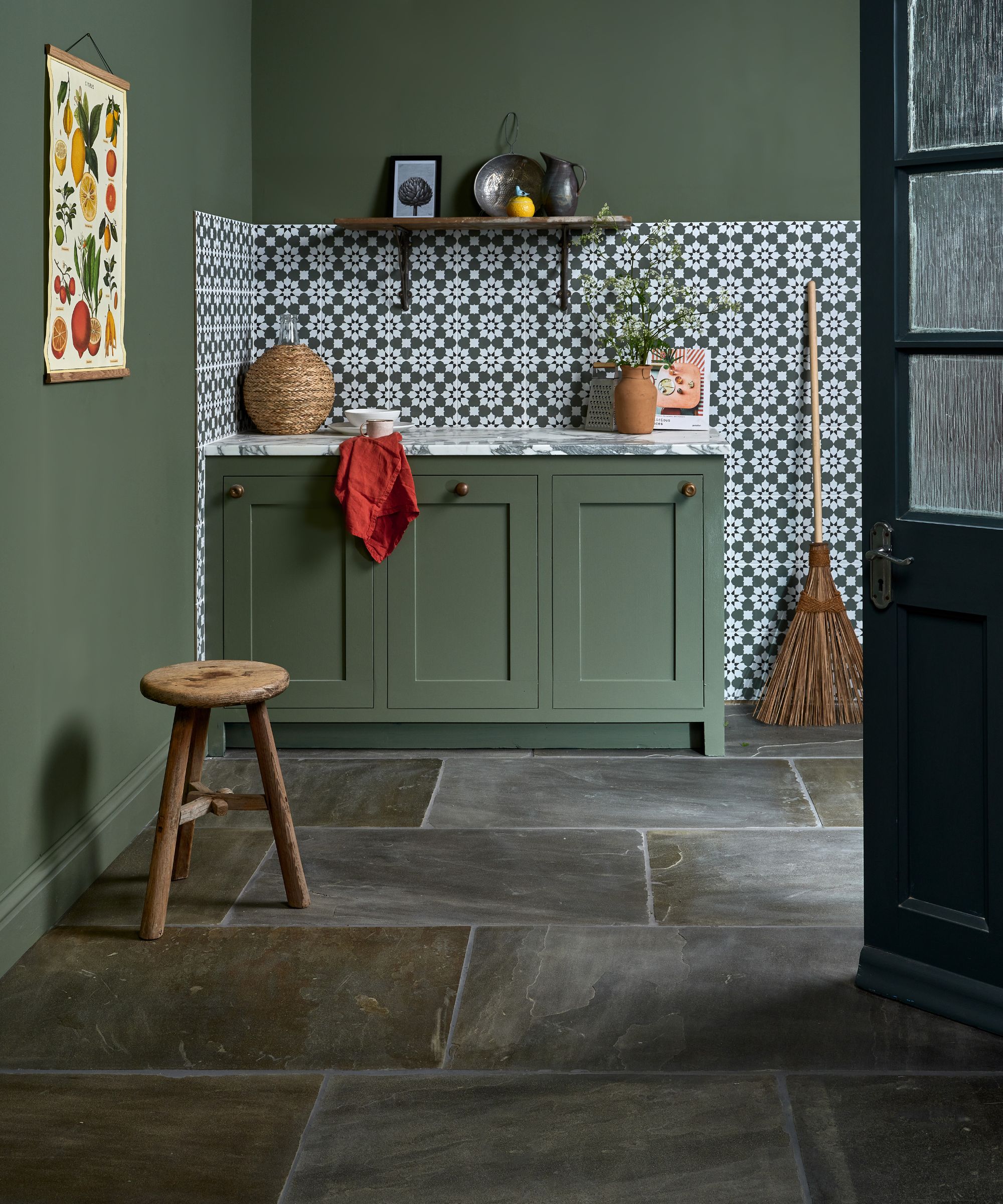 Green mudroom