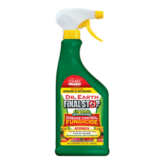 A spray bottle of gardening fungicide