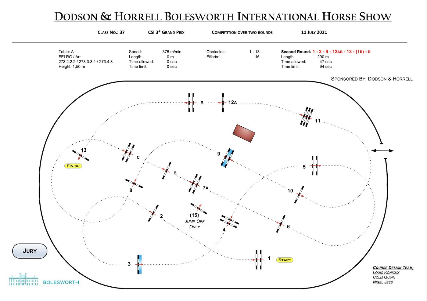 Bolesworth grand prix course map