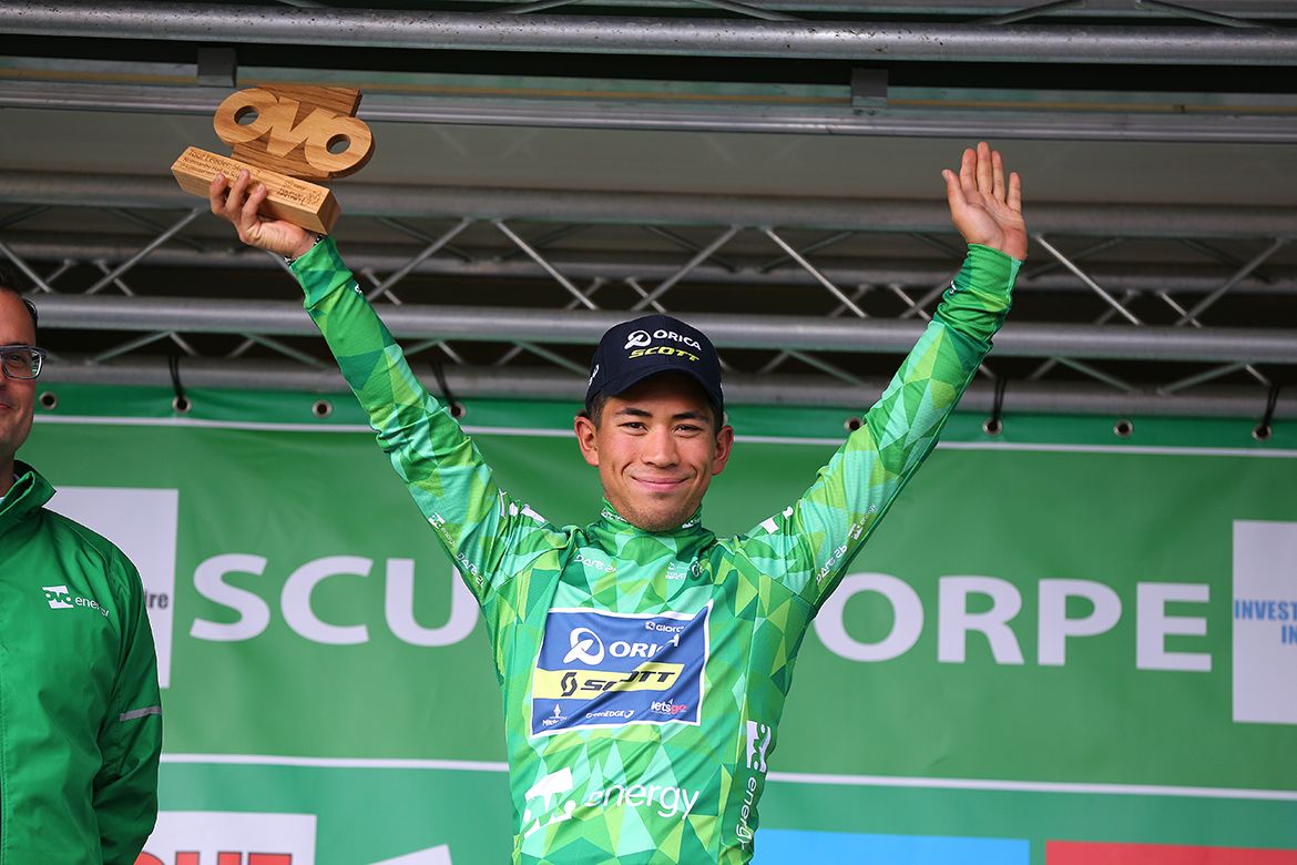 Caleb Ewan (Orica-Scott) regained the Tour of Britain lead on stage 3