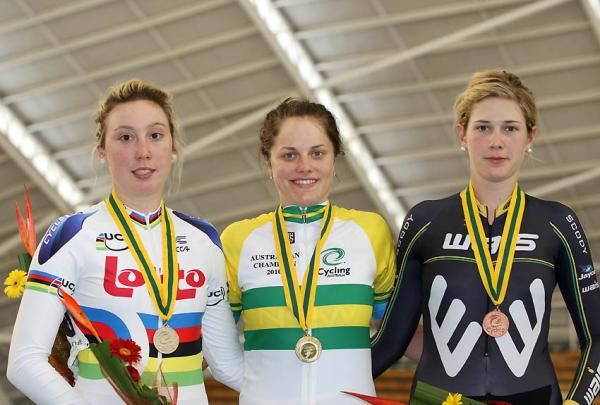 Women's omnium podium