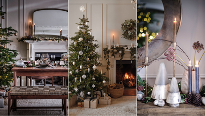 When should you start decorating for Christmas? Christmas dining room, living room and close up of decorated mantel
