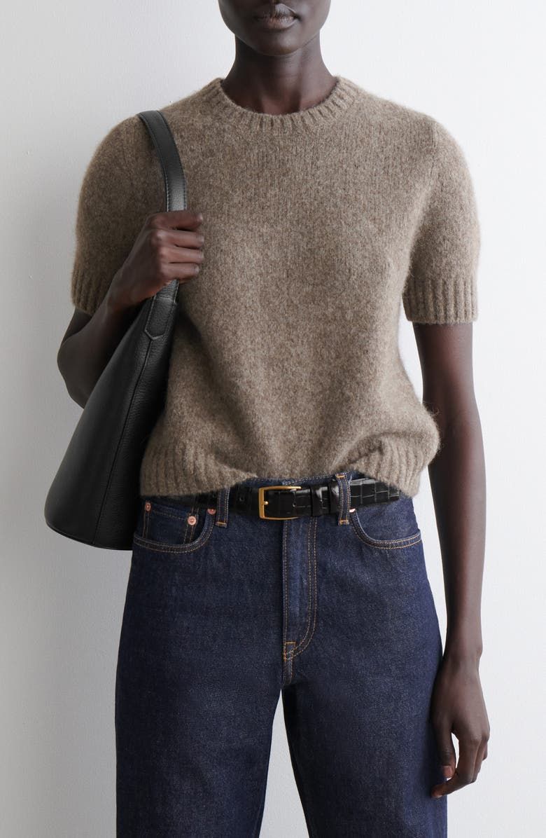 COS Sweetings Short Sleeve Cashmere &amp; Wool Sweater